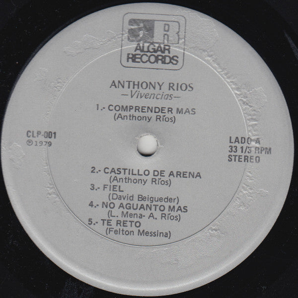 Anthony Rios : Vivencias (LP, Album)