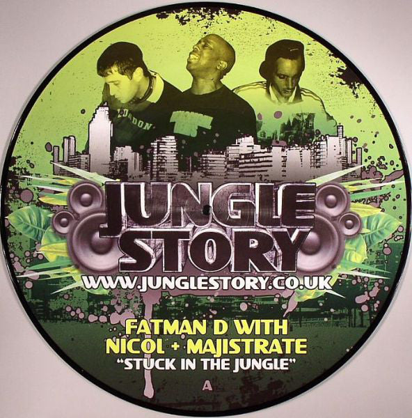 Fatman D With Majistrate & DJ Nicol : Stuck In The Jungle (12", Ltd, Pic)