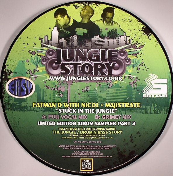 Fatman D With Majistrate & DJ Nicol : Stuck In The Jungle (12", Ltd, Pic)