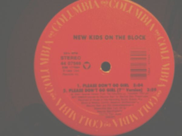 New Kids On The Block : Please Don't Go Girl (12")