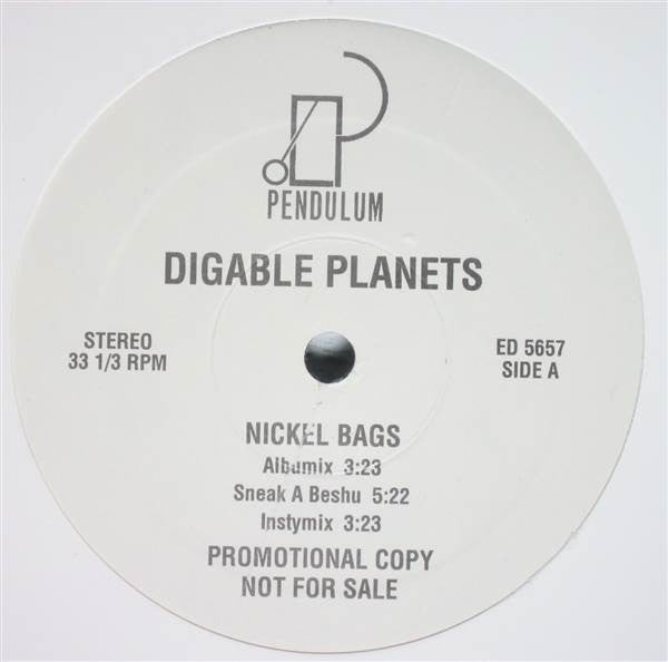 Digable Planets : Nickel Bags / Appointment At The Fat Clinic (12", Promo)