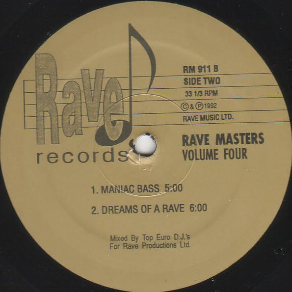 Various : Rave Masters Volume Four (12", Unofficial)