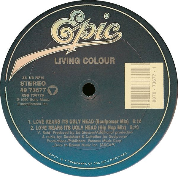 Living Colour : Love Rears Its Ugly Head (12")
