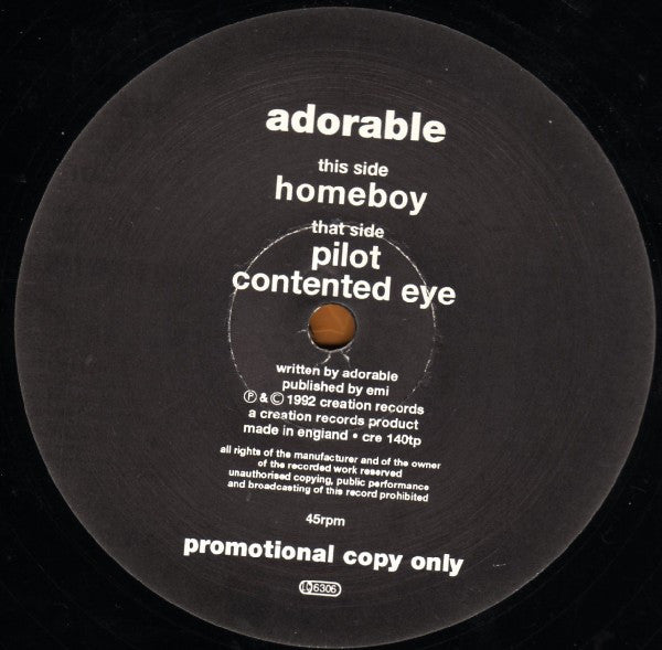 Adorable : Homeboy (12", Single, Promo)
