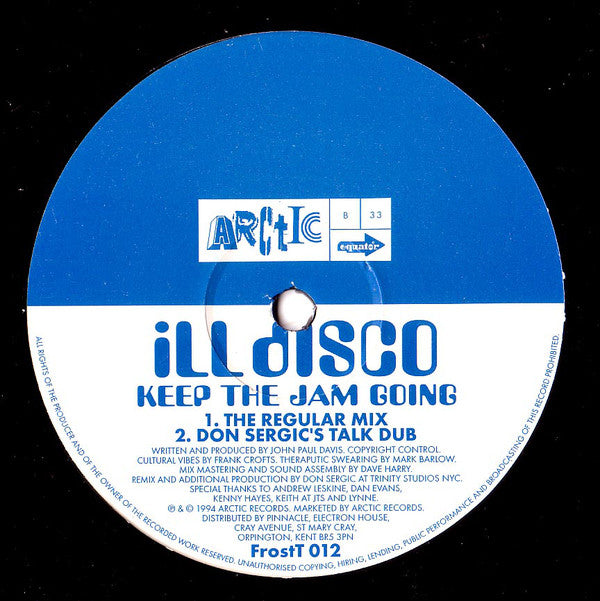 Ill Disco : Keep The Jam Going (12")