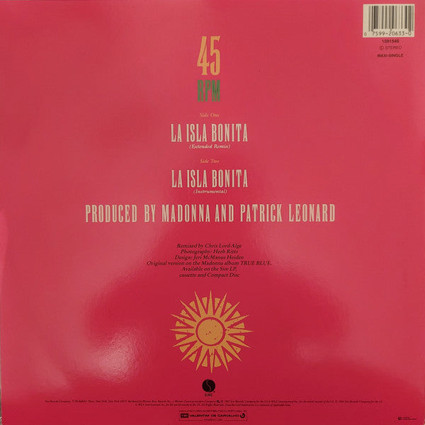 Madonna : La Isla Bonita (12", Maxi)