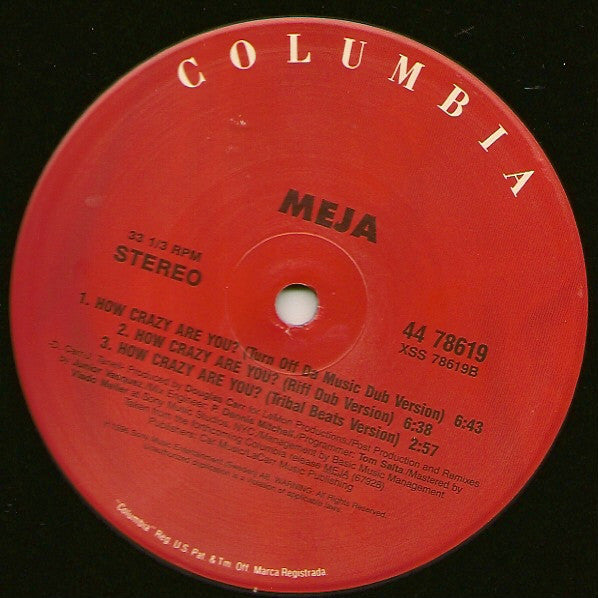 Meja : How Crazy Are You? (12")