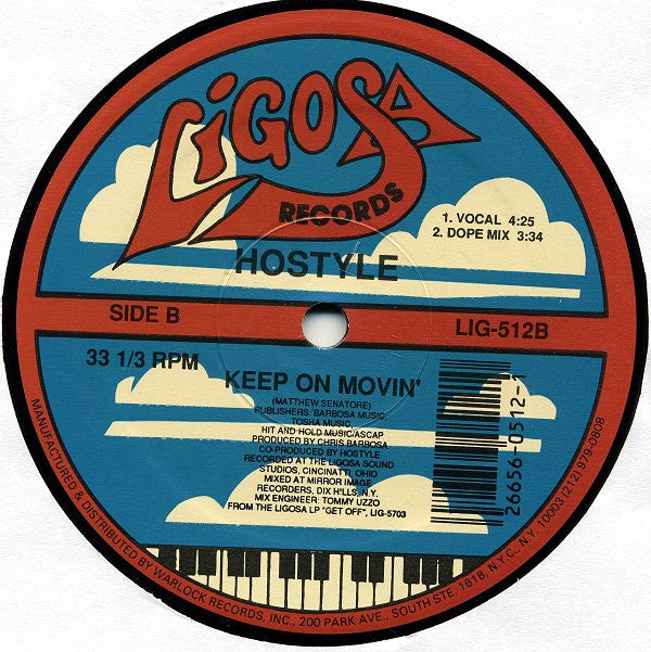 Hostyle (2) : She's So Fine / Keep On Movin' (12")