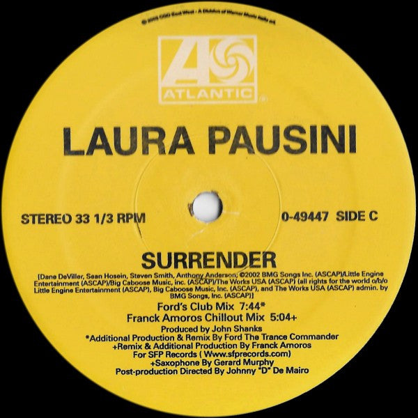 Laura Pausini : Surrender (2x12")
