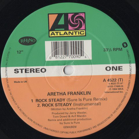 Aretha Franklin : Rock Steady (12")