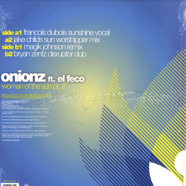 Onionz : Woman Of The Sun (Part 2) (12")