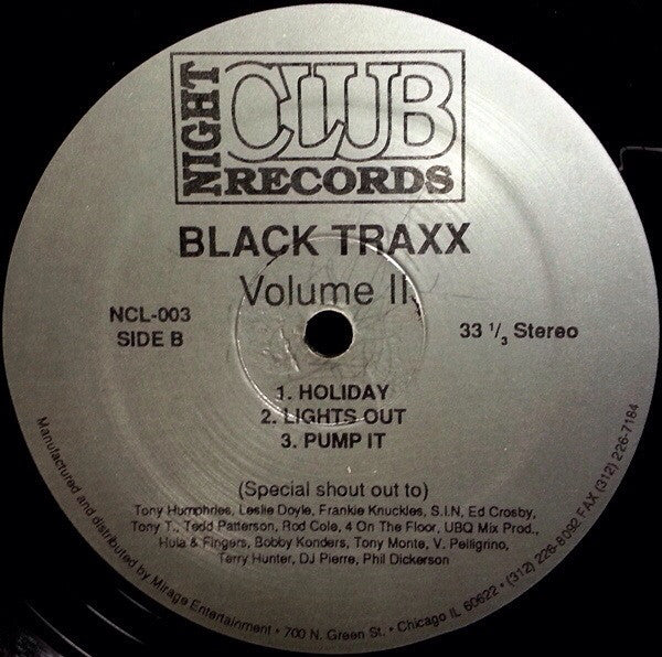 Black Traxx : Volume II (12")