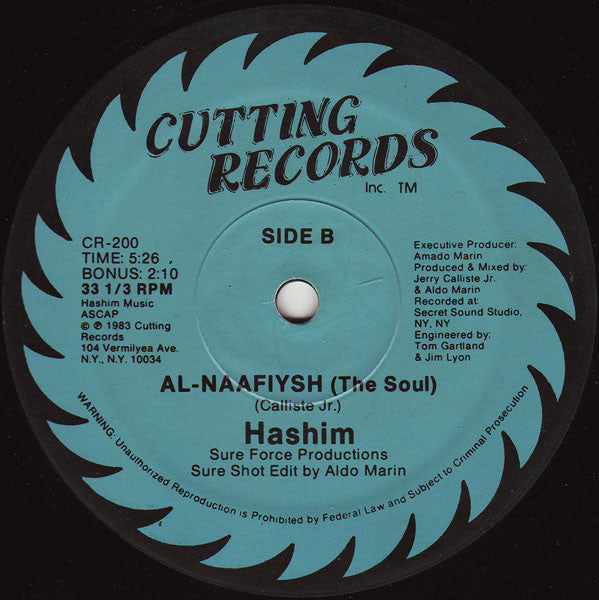Hashim : Al-Naafiysh (The Soul) (12", RE, RM)