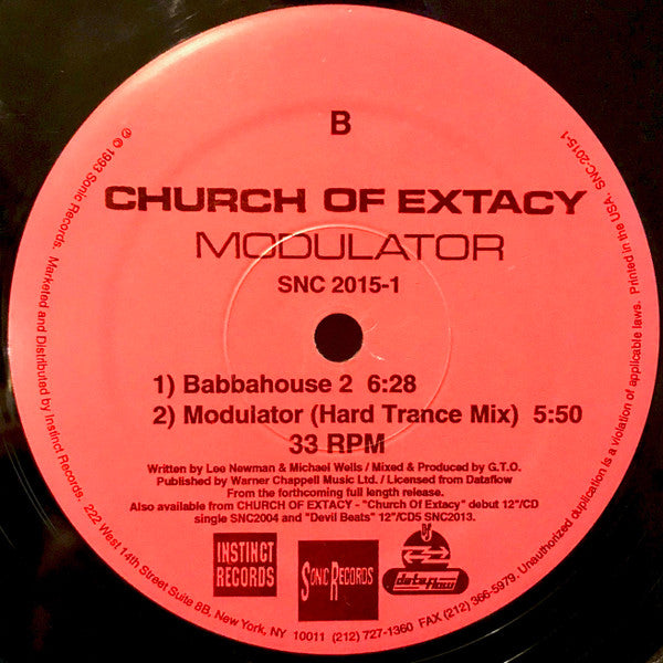 Church Of Extacy : Modulator (12")