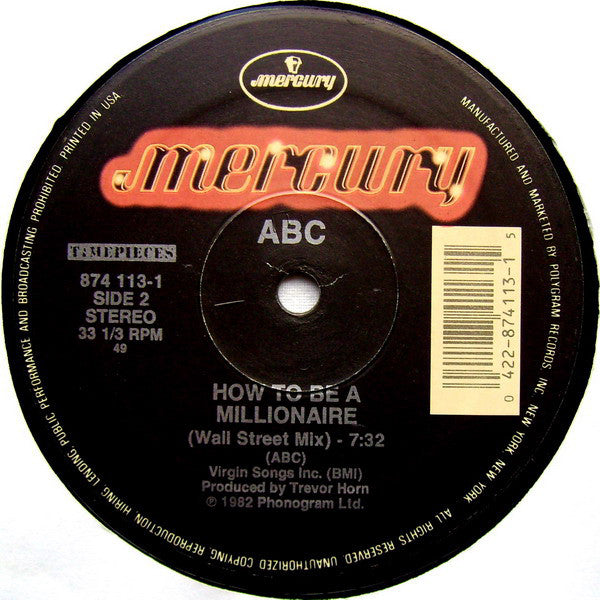 ABC : The Look Of Love / How To Be A Millionaire (12", RE)