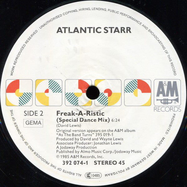 Atlantic Starr : Secret Lovers (12", Maxi)