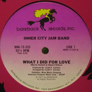 Inner City Jam Band : What I Did For Love (12", Single)