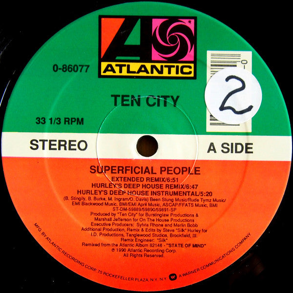 Ten City : Superficial People (12")