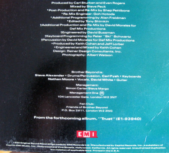 Brother Beyond : The Girl I Used To Know (12")