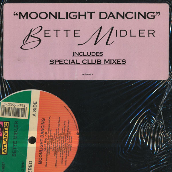 Bette Midler : Moonlight Dancing (12", Single)