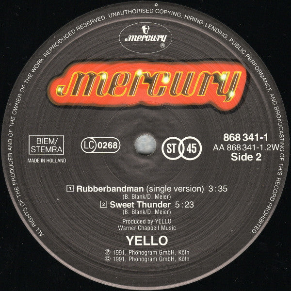 Yello : Rubberbandman (12", Maxi)