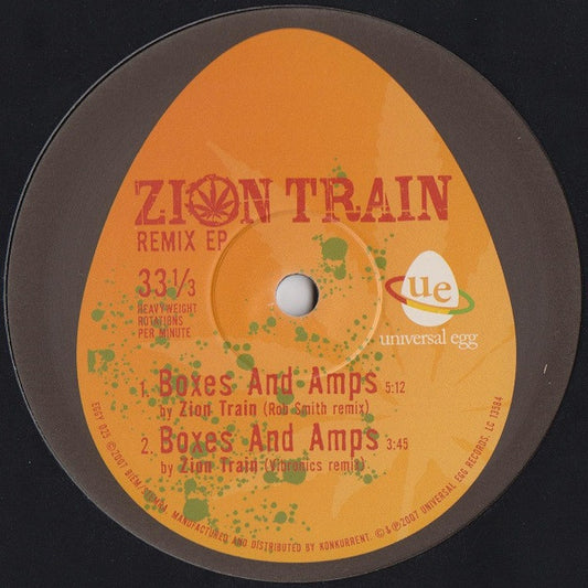 Zion Train : Remix EP (10", EP)
