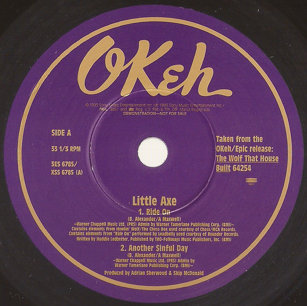 Little Axe : Ride On / Another Sinful Day (10", Ltd, Promo)