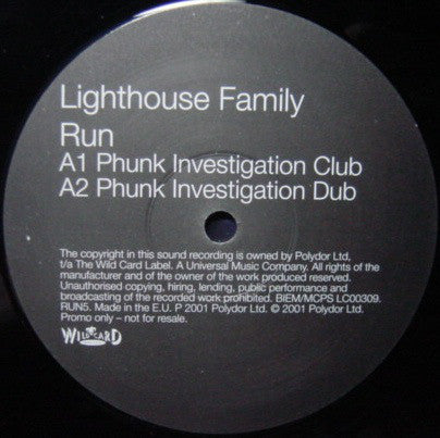 Lighthouse Family : Run: The Club - Mixes (2x12", Promo)