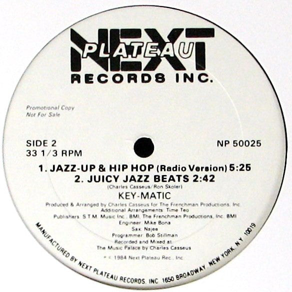Key-Matic : Jazz-Up & Hip Hop (12", Promo)
