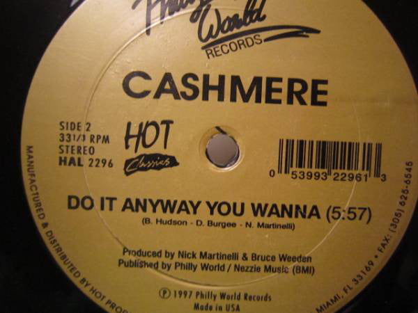 Eugene Wilde / Cashmere (2) : Gotta Get You Home Tonight / Do It Anyway You Wanna (12")