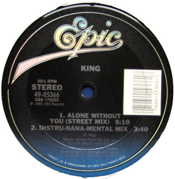 King : Alone Without You (12", Single)