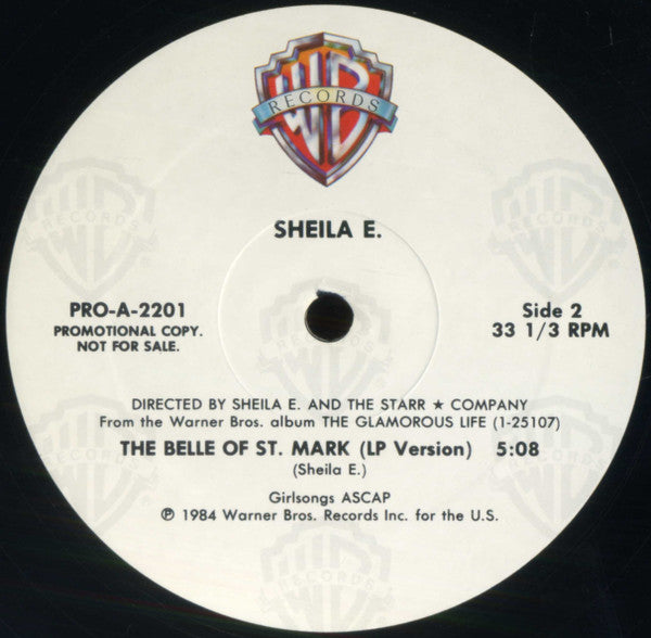Sheila E. : The Belle Of St. Mark (12", Single, Promo)