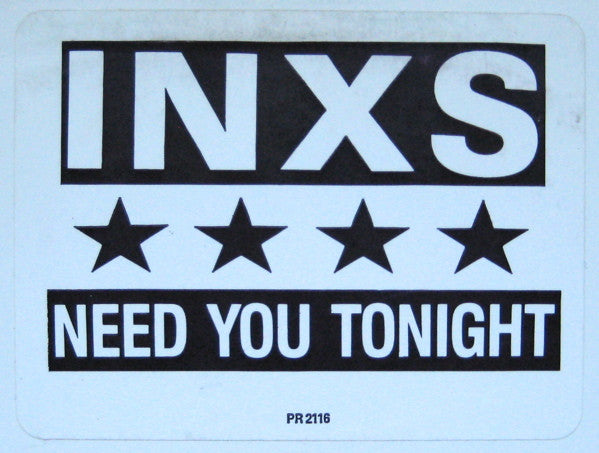 INXS : Need You Tonight (12", Single, Promo, SP )