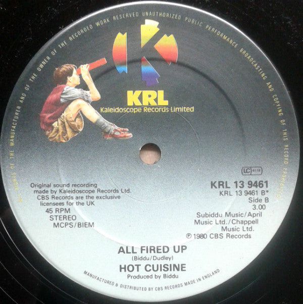 Hot Cuisine : Dancin' Me To Ecstasy (12")