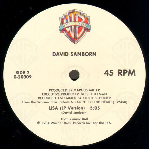 David Sanborn : Love & Happiness (12", Maxi)