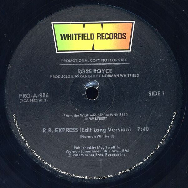 Rose Royce : R.R. Express (12", Promo)