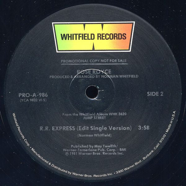 Rose Royce : R.R. Express (12", Promo)