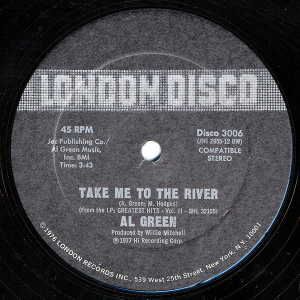 Al Green : Love And Happiness / Take Me To The River (12")