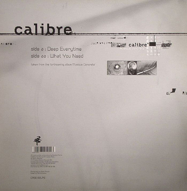 Calibre : Deep Everytime / What You Need (12", Smplr)