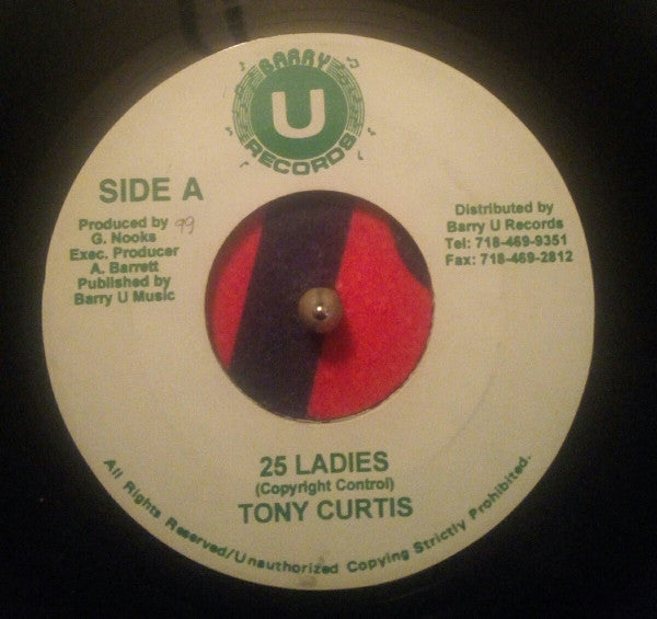 Tony Curtis : 25 Ladies (7", Single, Gre)