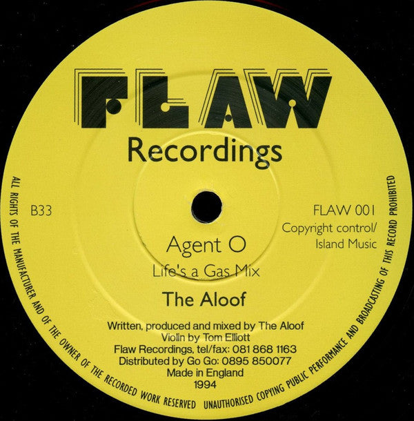 The Aloof : Agent O (12")