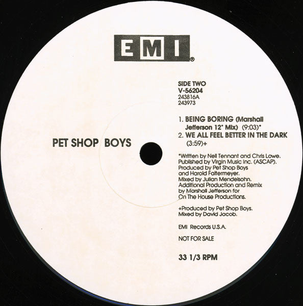 Pet Shop Boys : How Can You Expect To Be Taken Seriously? (12", Promo)
