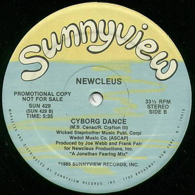 Newcleus : Space Is The Place / Cyborg Dance (12", Promo)