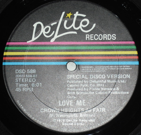 Crown Heights Affair : Dancin' / Love Me (12")
