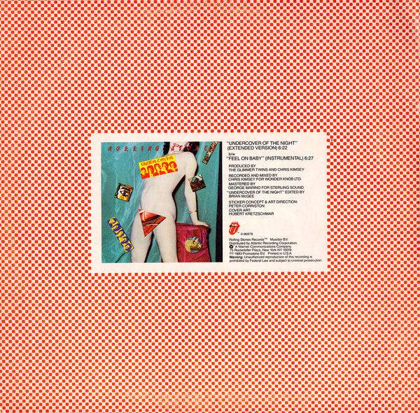 Rolling Stones* : Undercover Of The Night (Extended Version) (12", Spe)