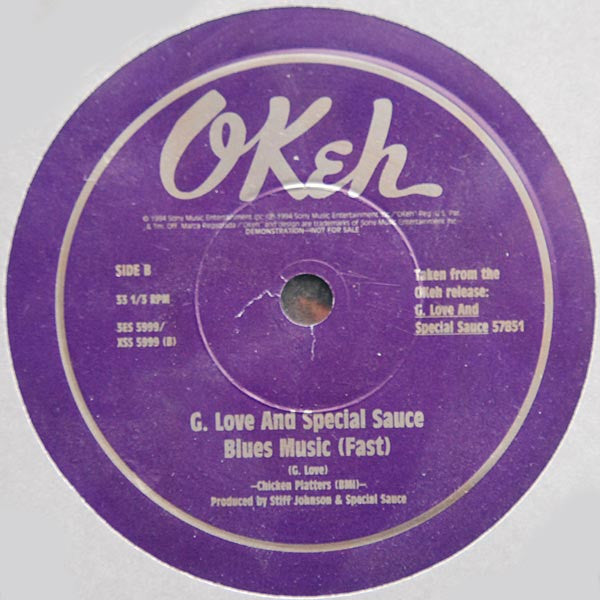 G. Love & Special Sauce : Blues Music (10", Ltd, Promo)