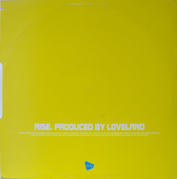 Hannah Jones : Rise (12", Bla)