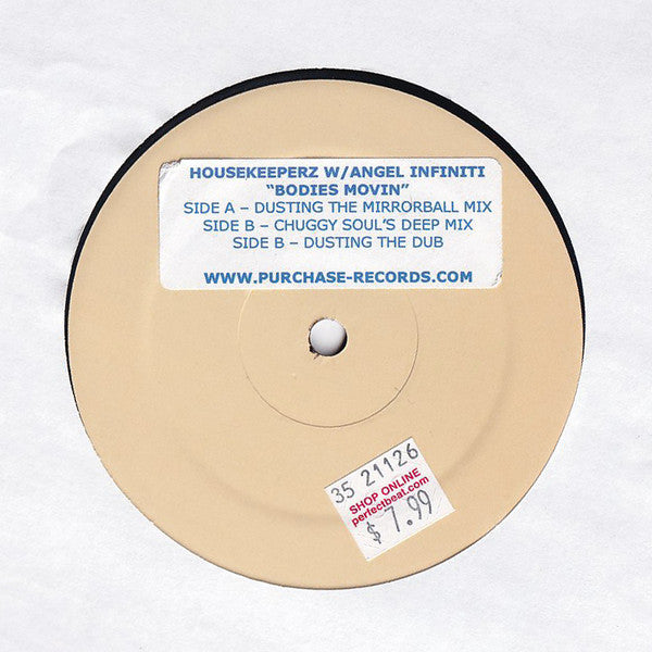 Housekeeperz Featuring Angel Infiniti : Bodies Movin' (12", Single, Promo, W/Lbl)