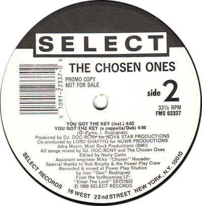 The Chosen Ones (2) : You Got The Key (12", Promo)