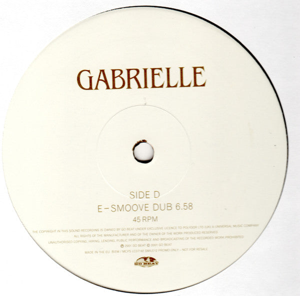 Gabrielle : Don't Need The Sun To Shine (To Make Me Smile) (2x12", Promo)